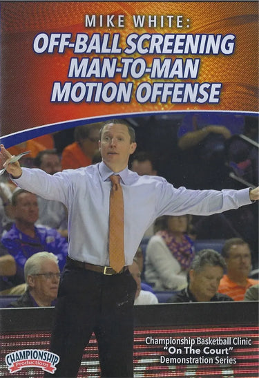 Off Ball Screening Man to Man Motion Offense by Mike White Instructional Basketball Coaching Video